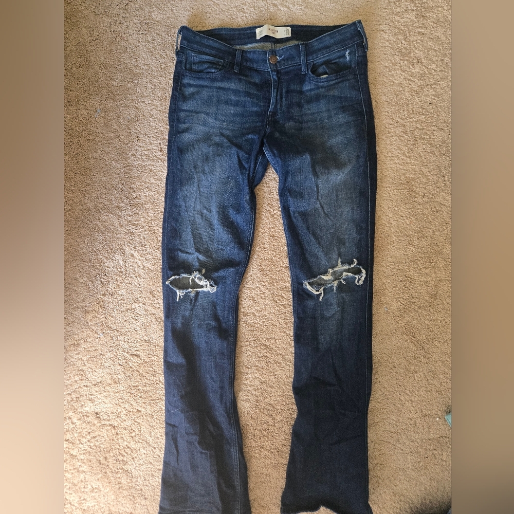 Hollister Bootcut Jeans in Dark Blue